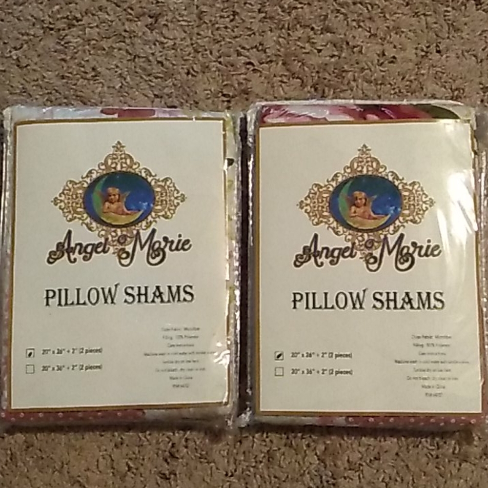 Angle Marie pillow shams